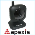 Apexis APM-J012 Mini Wifi IP Camera?Support Microsoft Windows 2000/XP/Vista/WIN7?Support Gmail/Hotmail/Yahoo mailbox.64 channels clients software Black ( CCTV )