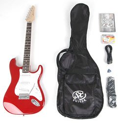 Electric Guitar Package w/ Guitar, Amp, Strap and Instructional DVD SX RST CAR w/GA1065 ( Guitar Kits ) รูปที่ 1