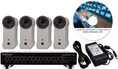 SOHO IP NM-SOHO4-D1 ViSEC Small Office Home Office IP Surveillance Solution Four Hi-Res PoE IP Cameras with PoE Switch and NVR Software (Sliver) ( CCTV )