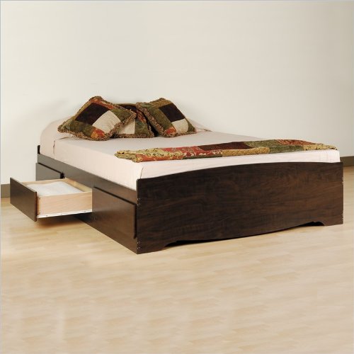 Espresso King Platform Storage Bed - Prepac - EBK-84XX  รูปที่ 1