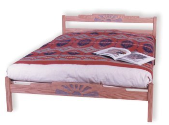 Platform Bed - Placitas Oak Double (oak bed) รูปที่ 1