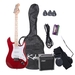 รูปย่อ Kalos by Cecilio EGP-MR 39" Metallic Red Electric Guitar Package with 15 Watt Amp ( Kalos by Cecilio guitar Kits ) ) รูปที่1