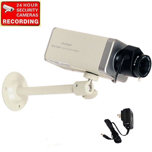 VideoSecu 540TVL Star Light Day Night CCTV Home Security Camera with 3.5-8 mm Vari-focal Lens, Camera Bracket, Power Supply 1Zi ( CCTV ) รูปที่ 1