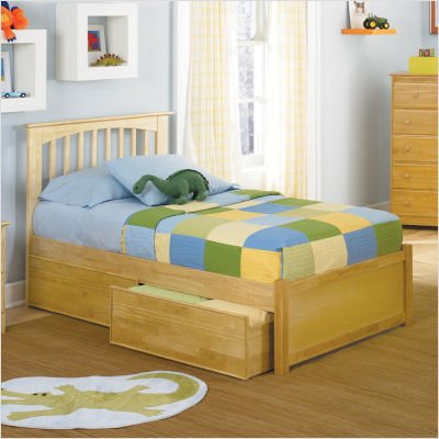 Atlantic Furniture Brooklyn Storage Platform Bed in Natural Maple Brooklyn Storage Platform Bed in Natural Maple  รูปที่ 1