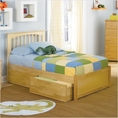 Atlantic Furniture Brooklyn Storage Platform Bed in Natural Maple Brooklyn Storage Platform Bed in Natural Maple 