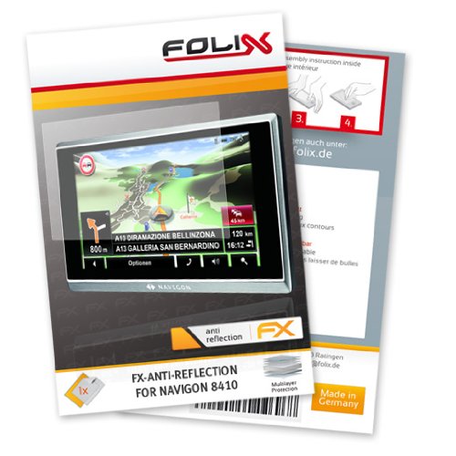 FoliX FX-ANTIREFLEX Antireflective screen protector for Navigon 8410 / Navigon8410 - Anti-glare screen protection! รูปที่ 1