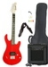 รูปย่อ Full Size Red Electric Guitar with Amp, Case and Accessories Pack Beginner Starter Package ( Guitar Kits ) รูปที่1