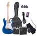 รูปย่อ Kalos by Cecilio EGP-MBL 39" Metallic Blue Electric Guitar Package with 15 Watt Amp ( Kalos by Cecilio guitar Kits ) ) รูปที่1