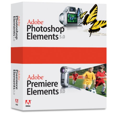 Adobe Photoshop Elements 5.0 Premiere Elements 3.0 Bundle [OLDER VERSION]  [Pc DVD-ROM] รูปที่ 1