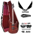 Dean Vendetta XM Satin Natural (VNXM-SN) Electric Guitar with Planet Waves 12-Pick Shredder Pack & DL125 Coffin Case ( Guitar Kits )