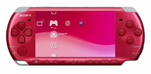 SONY PSP Playstation Portable Console JAPAN Model PSP-3000 Radiant Red (Japan Import) [PSP-3000-RR] รูปที่ 1