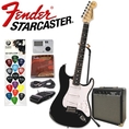 Fender Starcaster Electric Guitar, black ( Guitar Kits )