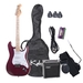 รูปย่อ Kalos by Cecilio EGP-MP 39" Metallic Purple Electric Guitar Package with 15 Watt Amp ( Kalos by Cecilio guitar Kits ) ) รูปที่1