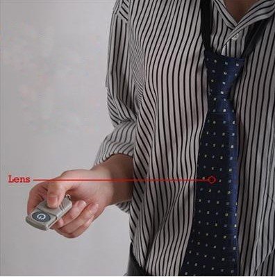 4G Hidden Neck Tie Cam Camera with Wireless Remote control, DVR Camera Tie--Digistore ( CCTV ) รูปที่ 6