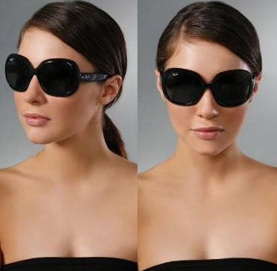 Rayban 4113 Jackie OHH III สีดำ เลนส์ไล่สีเทา รูปที่ 3