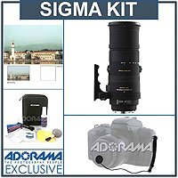 Sigma 150-500mm f/5-6.3 DG APO OS (Optical Stabilizer) HSM AF Lens Kit, for Sigma Digital SLR Cameras, with Tiffen 86mm UV Filter, Lens Cap Leash, Professional Lens Cleaning Cleaning Kit ( Sigma Lens ) รูปที่ 1