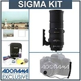 Sigma 150-500mm f/5-6.3 DG APO OS (Optical Stabilizer) HSM AF Lens Kit, for Sigma Digital SLR Cameras, with Tiffen 86mm UV Filter, Lens Cap Leash, Professional Lens Cleaning Cleaning Kit ( Sigma Lens )