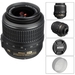 รูปย่อ Nikon 18-55mm Vr Af-s Dx Nikkor Lens + Nikon 55-200mm Ed Af-s Dx Lens + 32gb Accessory Kit for Nikon D3000, D3100, D5000, D5100, D7000 Dslr Cameras (32gb 5lens Pro Kit) ( Zm Len ) รูปที่2