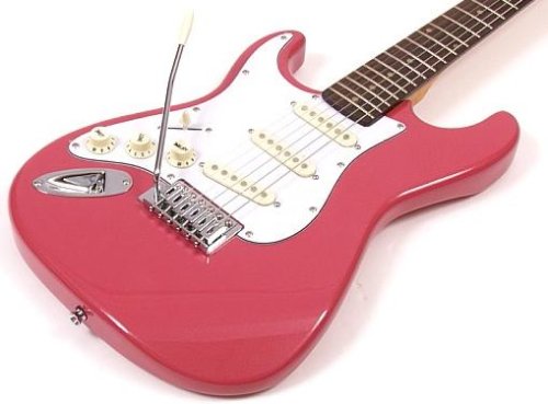 Short Scale Pink Electric Guitar Pack SST62MG34BGMY Left +GA1065 ( Guitar Kits ) รูปที่ 5