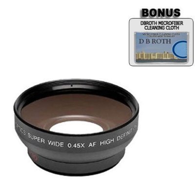 0.5x Digital Wide Angle Macro Professional Series Lens + DB ROTH Micro Fiber Cloth For The Nikon 885 4300 Digital Cameras ( DIGITAL CONCEPTS1 Lens ) รูปที่ 1