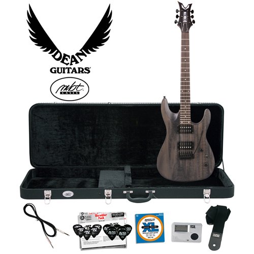 Dean Vendetta XM with Tremolo Trans-Black Satin (VNXMT-TBKS) Electric Guitar Kit - Includes: Dean Guitar Cable, D'Addario EXL110 Strings, Qwik Tune Tuner, Planet Waves Guitar Strap, Planet Waves 12-Pick Shredder Pack & MBT Hard Case  รูปที่ 1