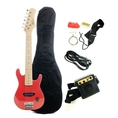 Barcelona Kid's Electric Guitar Set with Amp - Red ( Austin Bazaar guitar Kits ) )