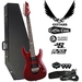 รูปย่อ Dean Custom 350 Floyd Electric Guitar Trans Red Kit - Includes: Guitar Cable, Planet Waves Strap, Shredder 12-Pick Sampler Pack & Coffin Case  รูปที่1