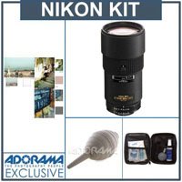 Nikon 180mm f/2.8D ED-IF AF Nikkor Lens, 5 Year U.S.A. Warranty, with Tiffen 72mm Photo Essentials Filter Kit, Professional Lens Cleaning Kit, Adorama Hurricane Blower ( Nikon Lens ) รูปที่ 1