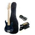 Barcelona Kid's Black Electric Guitar Set with Amp ( Guitar Kits )