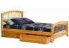 รูปย่อ Full Size Windsor Style Platform Bed with Footboard Natural Maple Finish  รูปที่2