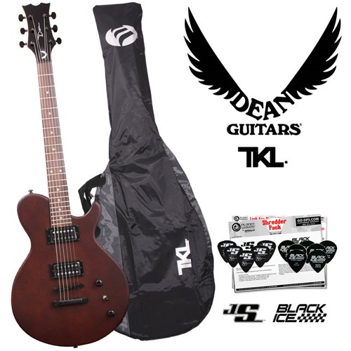 Dean EVO XM Satin Natural (EVOXM-SN) Electric Guitar with TKL 5130 Gig Bag & Planet Waves 12 Pick Shredder Pack! ( Guitar Kits ) รูปที่ 1