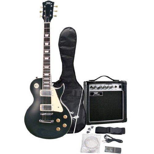 Pyle-Pro PGEKT45BK Professional 42'' Beginner Electric Guitar Package Black Color ( PylePro guitar Kits ) ) รูปที่ 1