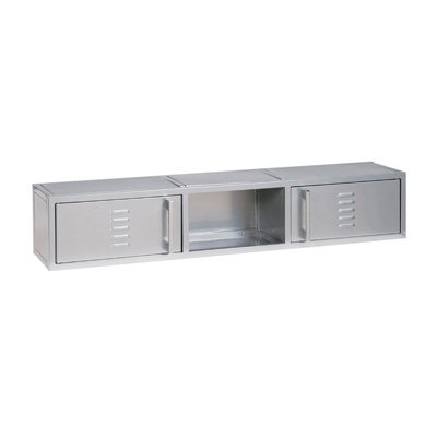 American Furniture Alliance Locker Storage Hutch, Pewter Only (steel bed) รูปที่ 1