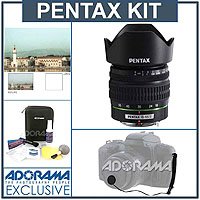 Pentax SMCP-DA 18mm - 55mm f/3.5-5.6 AL II AF Lens kit, with Tiffen 52mm UV Filter, Lens Cap Leash, Professional Lens Cleaning Kit ( Pentax Lens ) รูปที่ 1