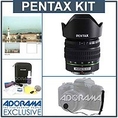 Pentax SMCP-DA 18mm - 55mm f/3.5-5.6 AL II AF Lens kit, with Tiffen 52mm UV Filter, Lens Cap Leash, Professional Lens Cleaning Kit ( Pentax Lens )