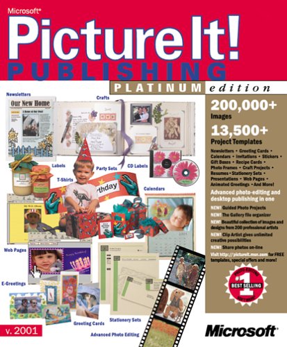 Microsoft Picture It! Publishing 2001 Platinum [Old Version]  [Pc CD-ROM] รูปที่ 1