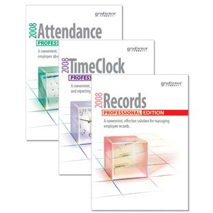 Gradience Professional Attendance, Records and TimeClock Software Bundle  [Pc CD-ROM] รูปที่ 1