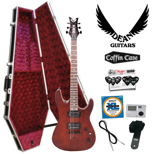 Dean Vendetta XM Satin Natural (VNXM-SN) Electric Guitar Kit with Coffin Case - Includes: SignalFlex Cable, Planet Waves Guitar Strap, Qwik Tune Tuner, D'Addario EXL110 Strings, Planet Waves 12-Pick Shredder Pack & DL125 Coffin Case  รูปที่ 1