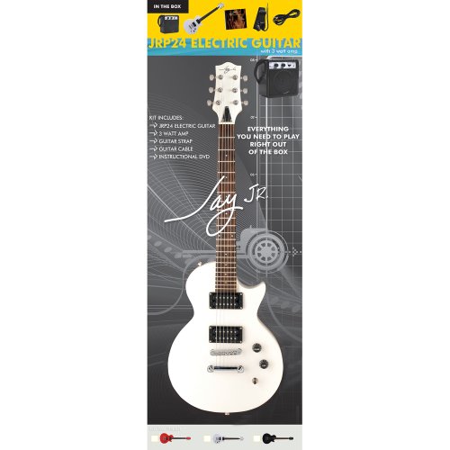 Jay Turser JRP24PORTAPAK 7/8-size Electric Guitar Starter Pack - White ( Jay Turser guitar Kits ) ) รูปที่ 3