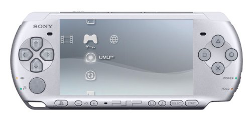 SONY PSP Playstation Portable Console JAPAN Model PSP-3000 Mystic Silver (Japan Import) [PSP-3000-MS] รูปที่ 1