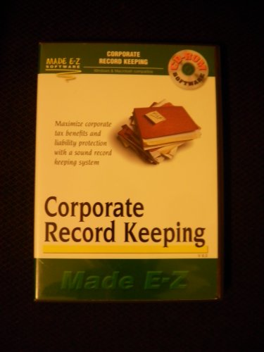 Corporate Record Keeping Made E-Z CD-ROM Software  [Mac CD-ROM] รูปที่ 1