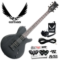 Dean EVOXM-EVOXM-TBK Transparent Black Electric Guitar with SignaFlex Guitar Cable, Planet Waves 12-Pick Shredder Pack & Dean S-Box! ( Guitar Kits )