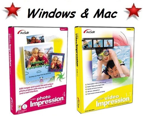 ArcSoft Camera Suite 1.2 PhotoImpression 4 & VideoImpression 1.7 (Windows & Macintosh)   รูปที่ 1