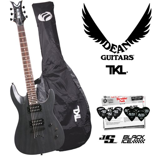 Dean Vendetta XM Transparent Black Satin (VNXM-TBKS) Electric Guitar with Gig Bag - Includes: Planet Waves 12-Pick Shredder Pack & TKL Gig Bag  รูปที่ 1