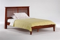 Solstice Twin Platform Bed w/ Cherry Finish (Oak bed)