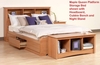 รูปย่อ Maple Finish Queen Size Storage Headboard  รูปที่2