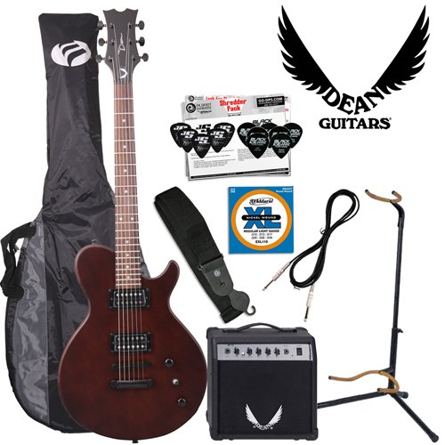 Dean EVO XM Satin Natural (EVOXM-SN) Electric Guitar & Amp Kit - Includes: SignaFlex Guitar Cable, Planet Waves 12 Pick Shredder Pack, Planet Waves Guitar Strap, Ultra Stand, TKL Gig Bag & Dean M10 Amp  รูปที่ 1