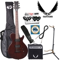 Dean EVO XM Satin Natural (EVOXM-SN) Electric Guitar & Amp Kit - Includes: SignaFlex Guitar Cable, Planet Waves 12 Pick Shredder Pack, Planet Waves Guitar Strap, Ultra Stand, TKL Gig Bag & Dean M10 Amp 