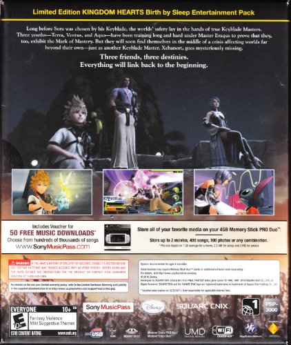 PSP 3000 Limited Edition Kingdom Hearts Birth by Sleep Entertainment Pack - Mystic Silver  รูปที่ 3