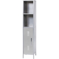 American Furniture Alliance Locker Storage Tower Left, Navy Blue Panel Only (steel bed)